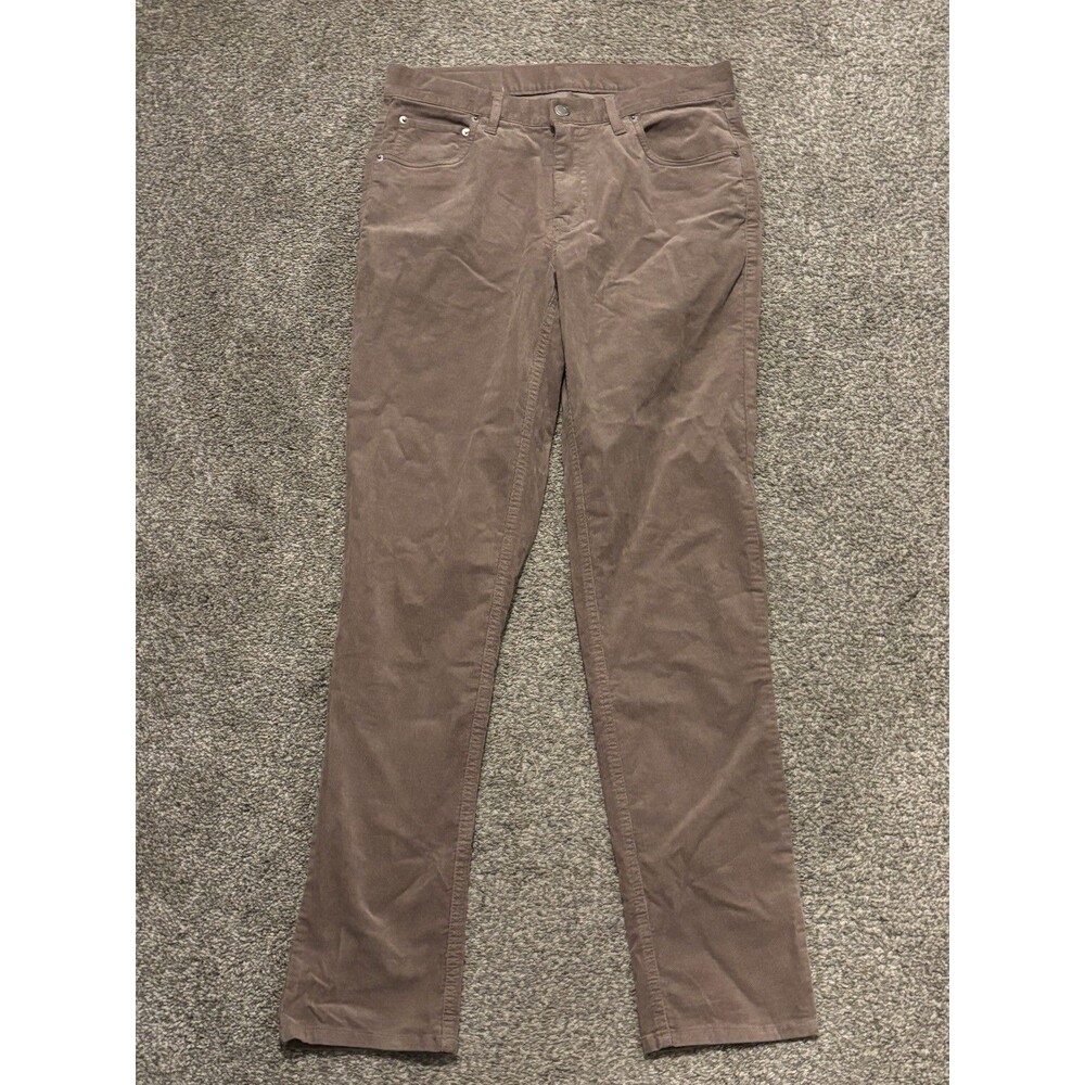 Vuori‎ Pants Mens 30x31 Taupe Brown Corduroy 5-Pocket Zip Fly Casual V478